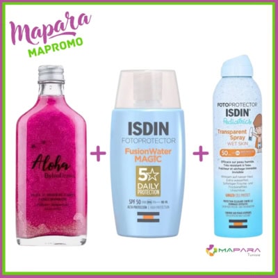 Trio Aloha Pink + ISDIN Écran Invisible + ISDIN Spray Pediatrics