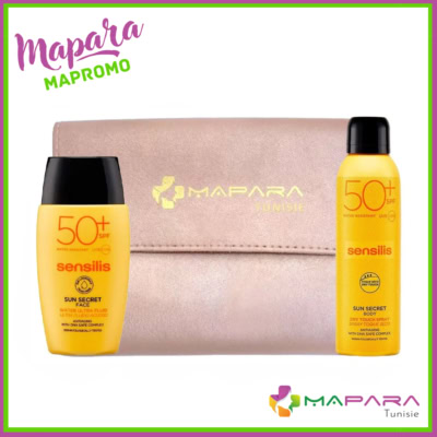 Sensilis duo sun secret ultra-fluide aqueux spf50+ et body spray toucher sec spf50+