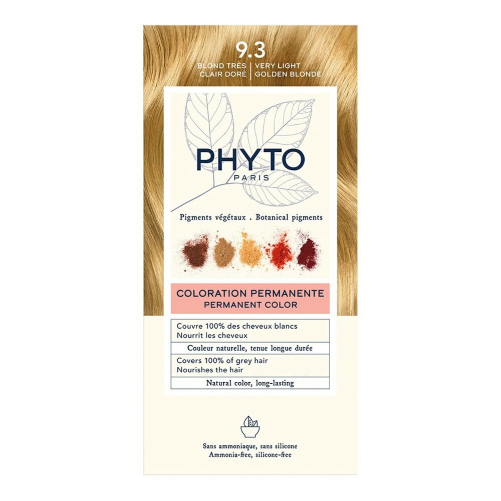 Phyto phytocolor 9. 3 blond trés claire doré
