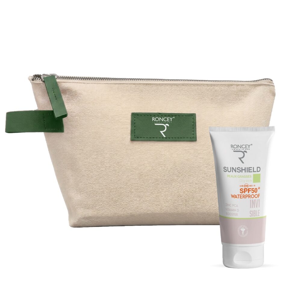 Roncey ecran sunshield waterproof peau grasse spf50+ invisible 50ml