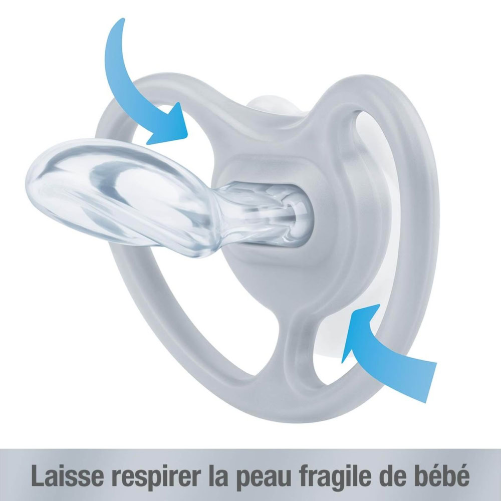 Nuk sucette space avec boite 6-18 mois