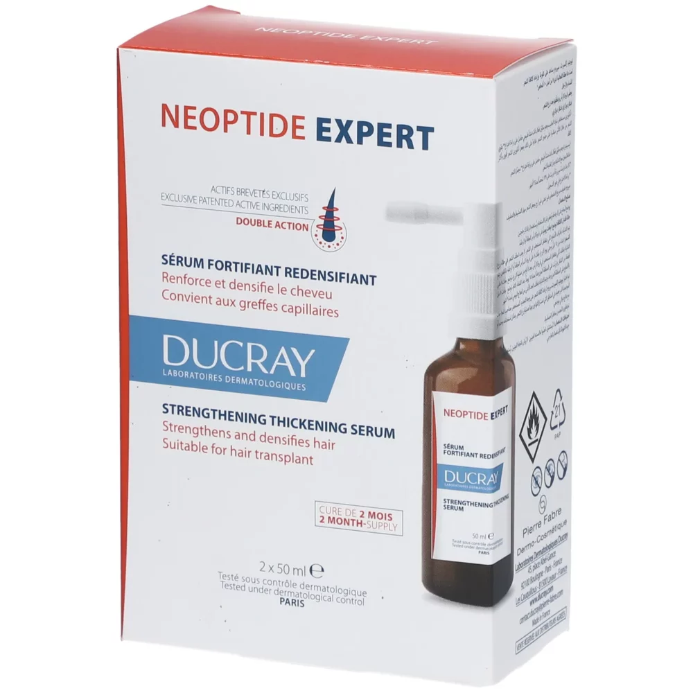 Ducray neoptide expert sérum fortifiant et redensifiant 2x50ml