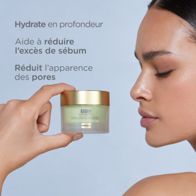 Isdin isdinceutics hyaluronic creme peau grasse et mixte 50g