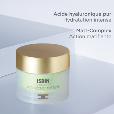 Isdin isdinceutics hyaluronic creme peau grasse et mixte 50g
