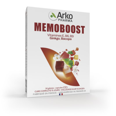 Arkopharma MEMOBOOST Ginkgo Bacopa 30 Capsules