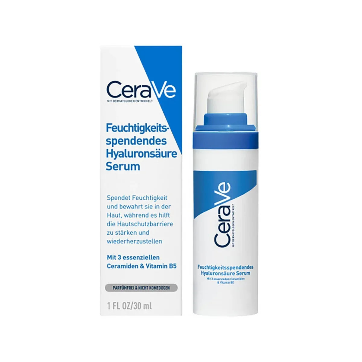 La peau sèche : routine de soins Cerave sérum hydratant à l'acide hyaluronique 30ml