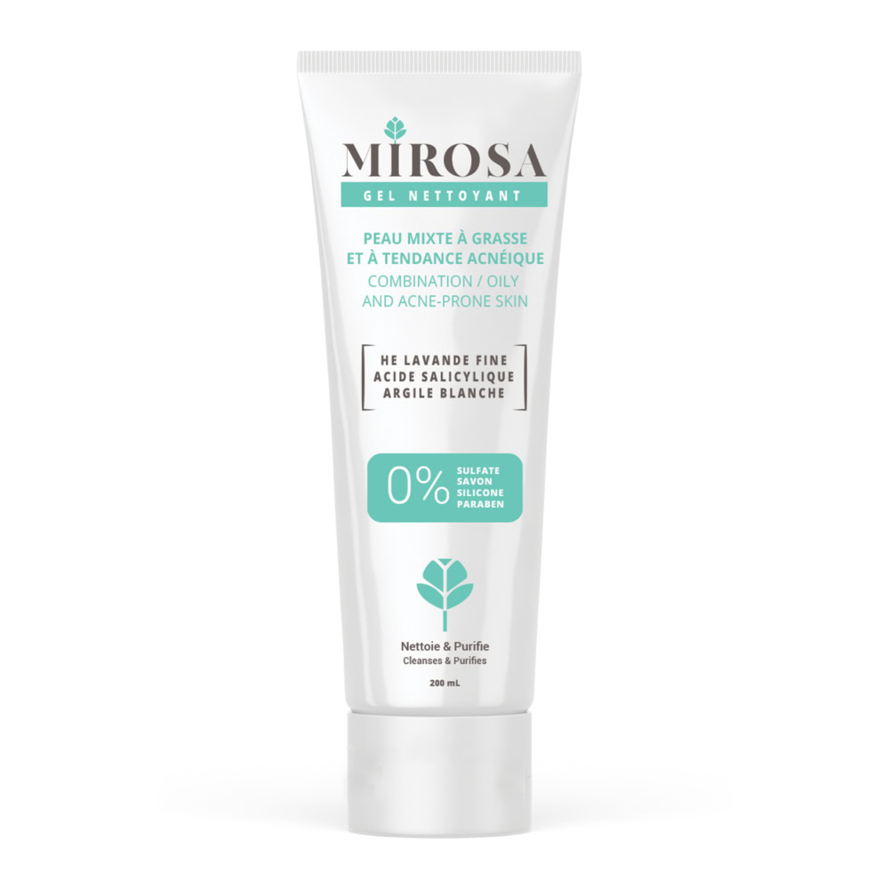 Mirosa gel nettoyant peau mixte à grasse 200ml