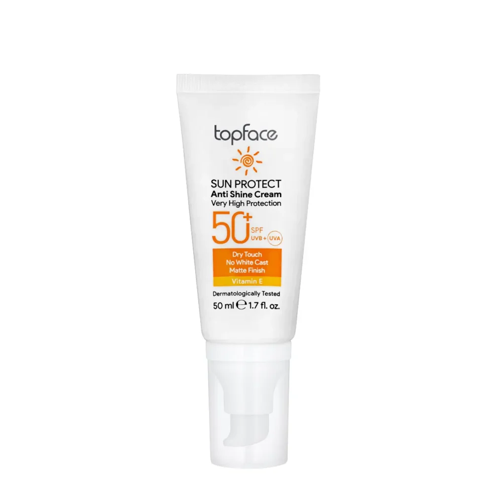 Topface sun protect spf 50+ crème solaire anti-brillance 50ml