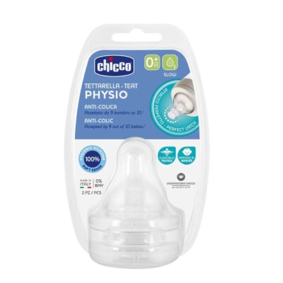 Chicco Physio 2 Tétines Débit Lent 0 Mois et +