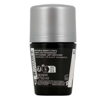 Vichy Homme Invisible Resist Détranspirant 72h 50ml