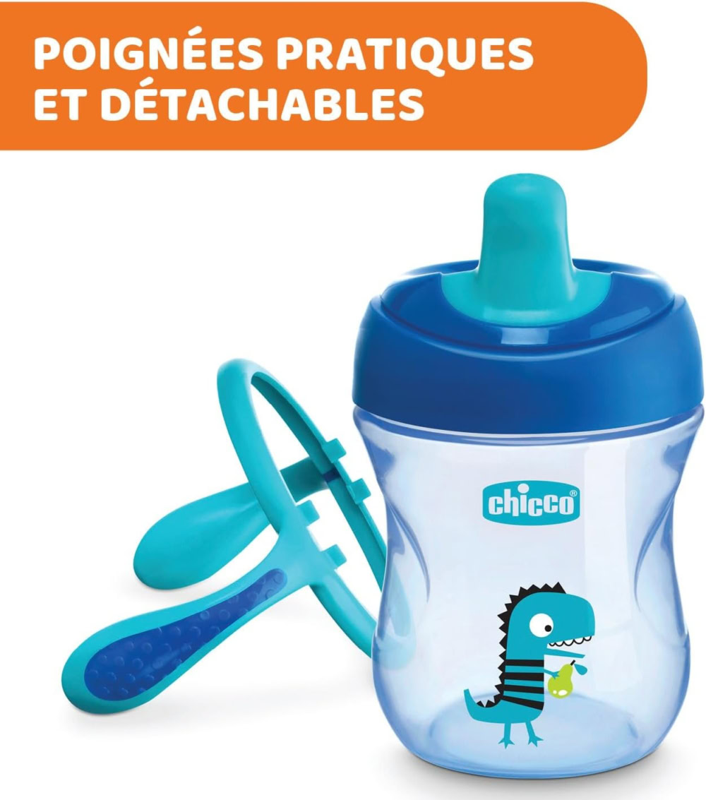 Chicco training cup 6 mois+ 200ml bleu