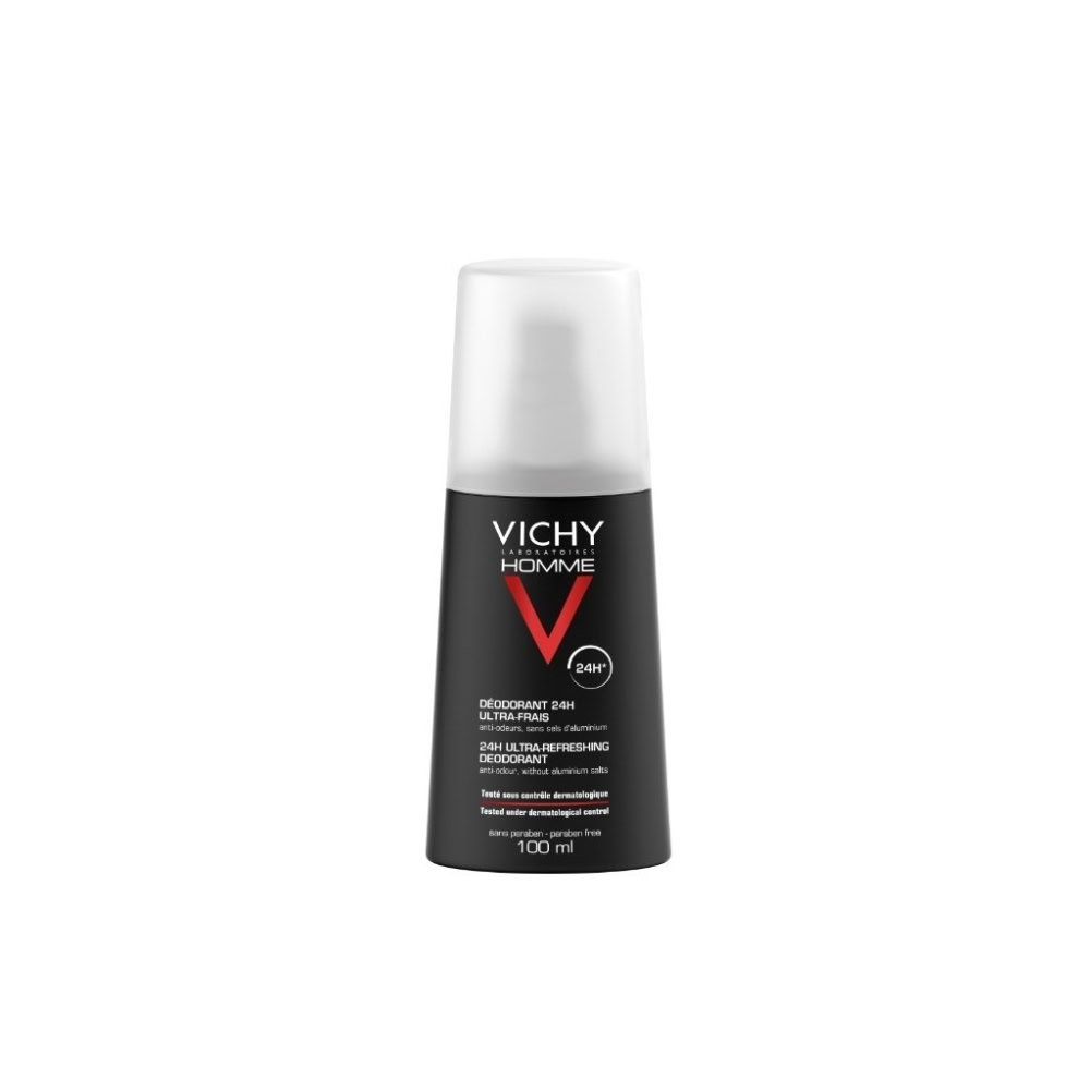 Vichy homme déodorant vaporisateur ultra-frais 100ml
