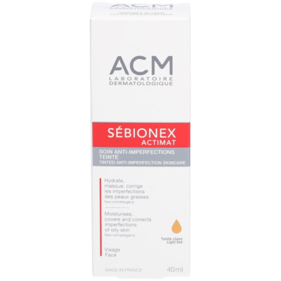 Acm sébionex actimat soin anti-imperfections teinté 40ml