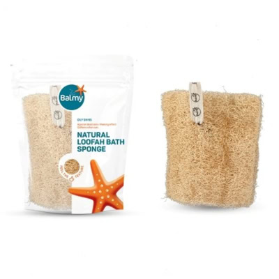 Balmy Eponge de Bain Naturelle pour Peaux Grasses
