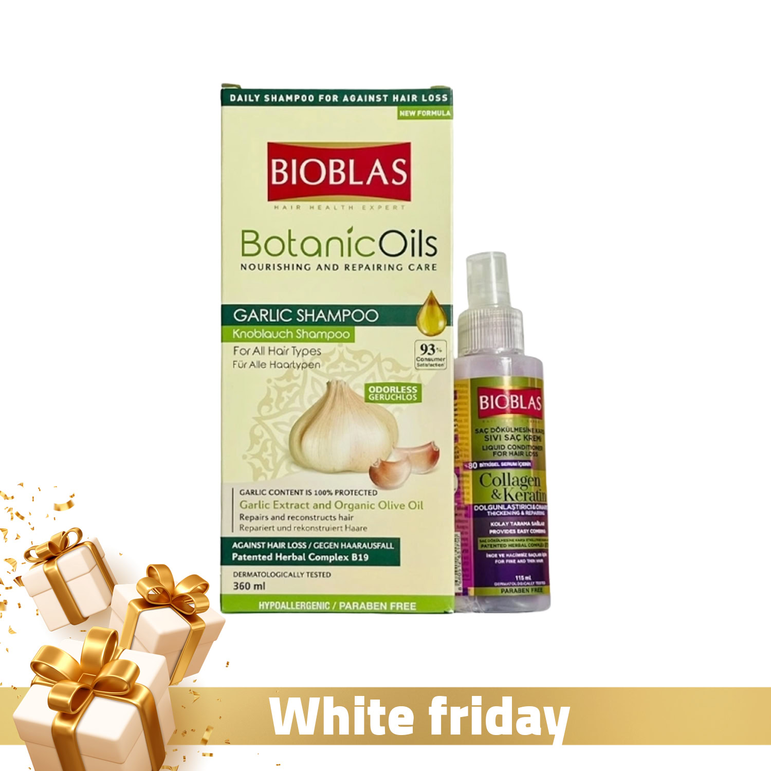 Bioblas botanic oils shampioong à l'ail 360ml Bioblas botanic oils shampioong à l'ail 360ml