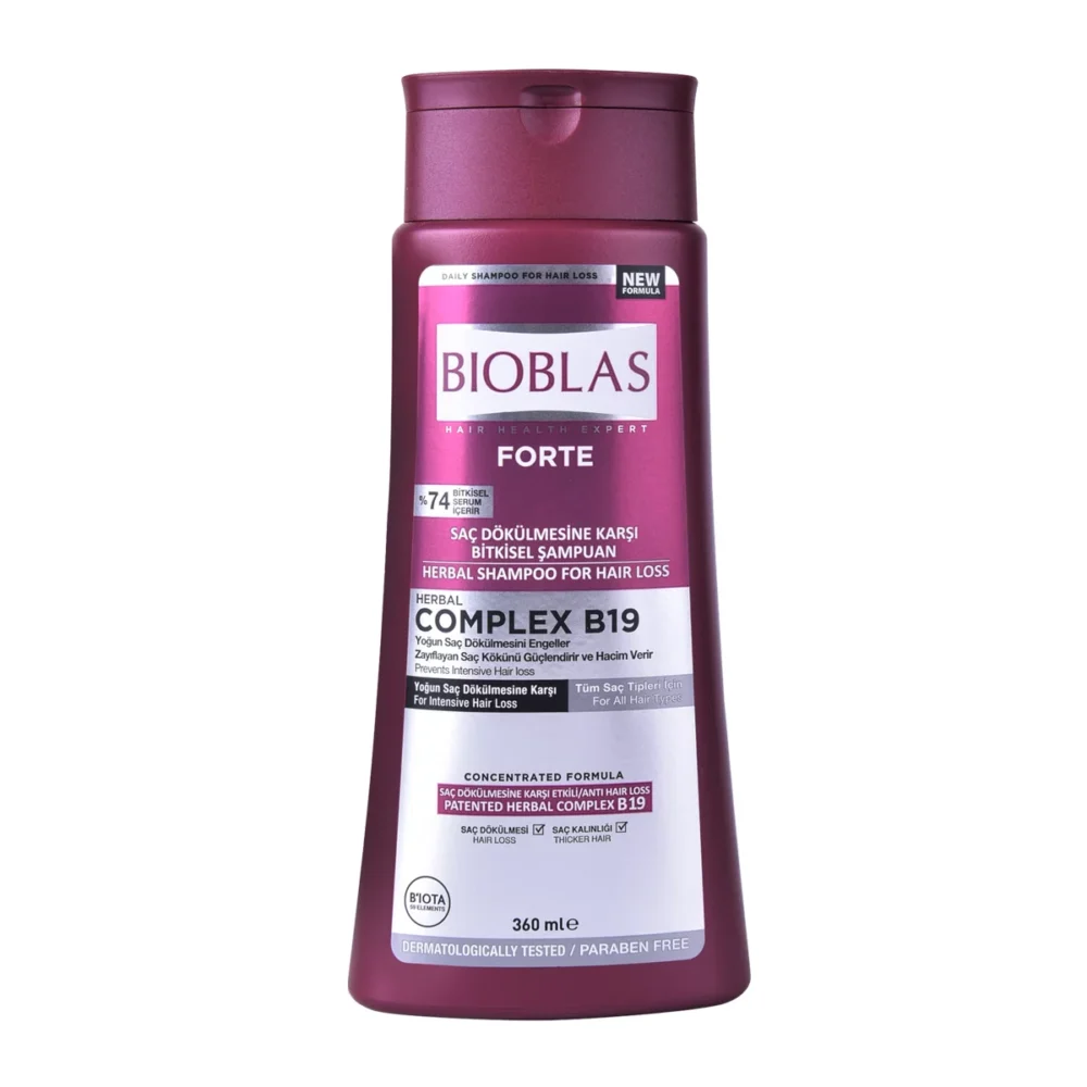 Bioblas forte shampooing anti chute intensive complex b19 360ml