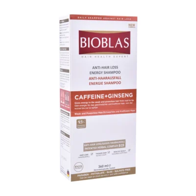 Bioblas Shampoing Energisant Caffeine + Ginseng 360ml