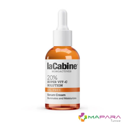 La Cabine Monoactives 20 % Super Vit C Solution Sérum Crème 30ml