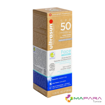 Ultrasun Face Mineral Ecran SPF50+ 40ml