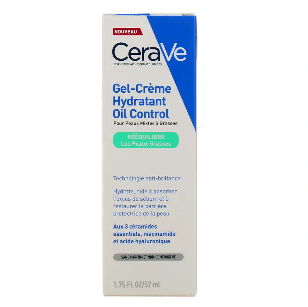 Cerave gel-crème hydratant oil control 52ml