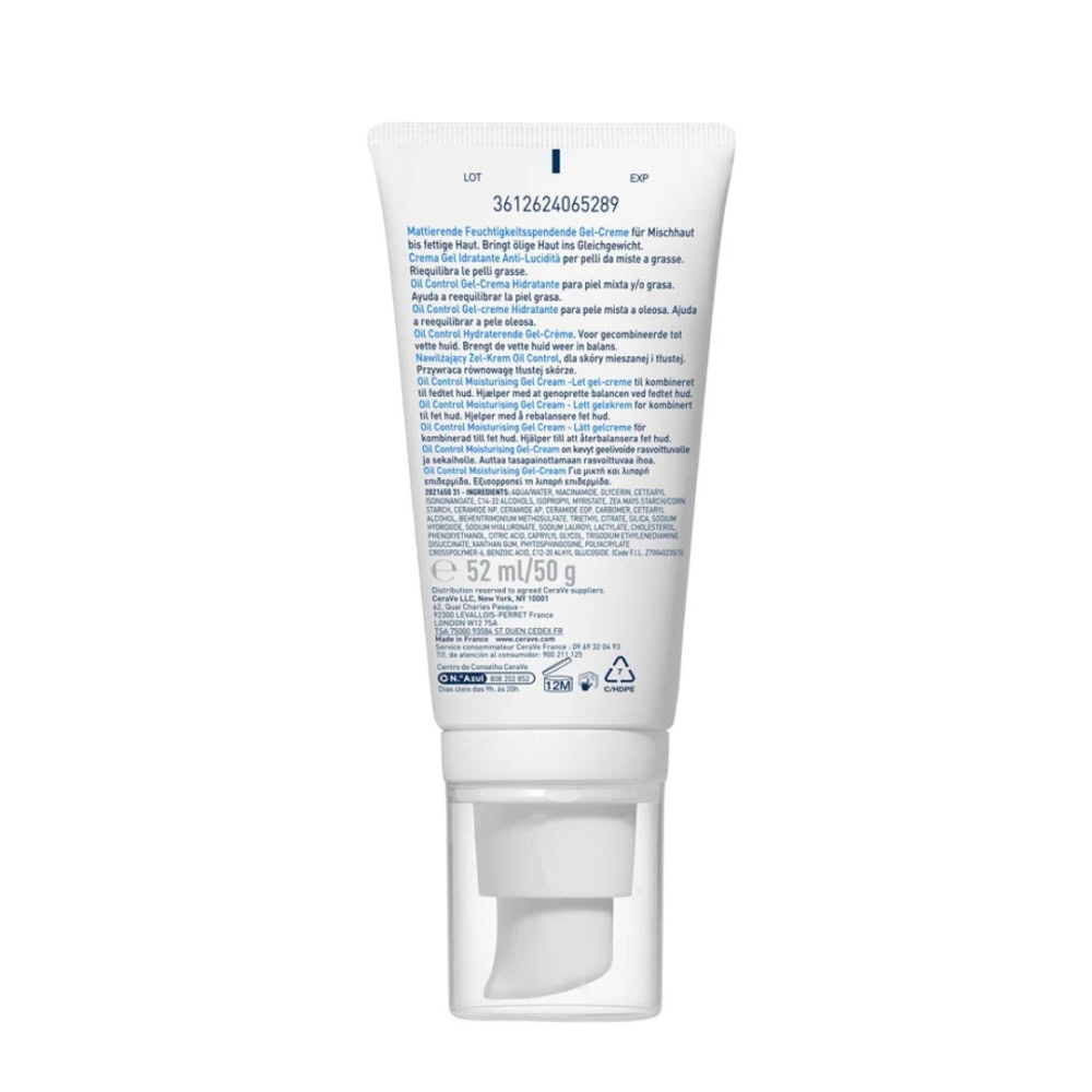 Cerave gel-crème hydratant oil control 52ml