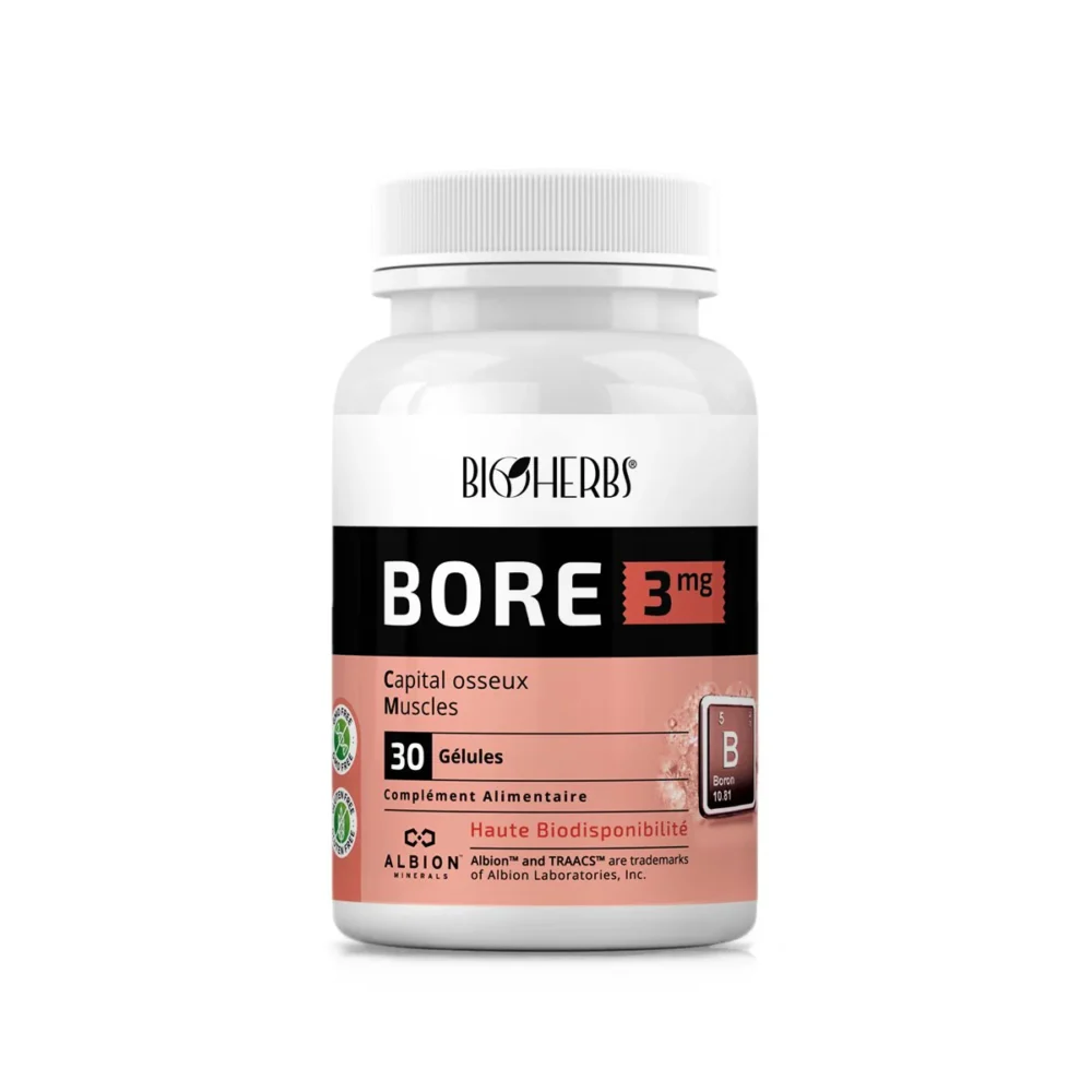 Bioherbs bore 3mg 30 gélules