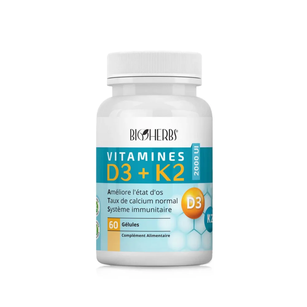 Bioherbs vitamines d3+k2 30 gélules