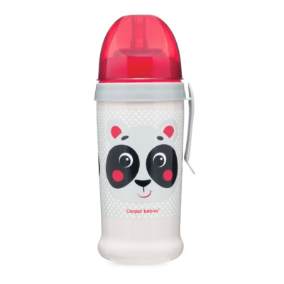 Canpol gobelet de sport anti-fuite beige 350ml