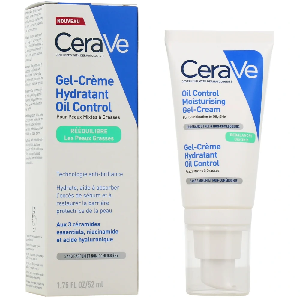 Cerave gel-crème hydratant oil control 52ml
