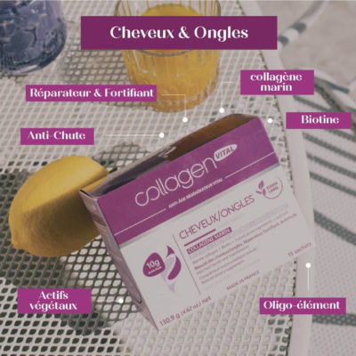 Collagen vital hair et nails 15 sachets