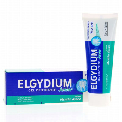 Elgydium dentifrice junior 7/12 ans arôme menthe douce 50ml