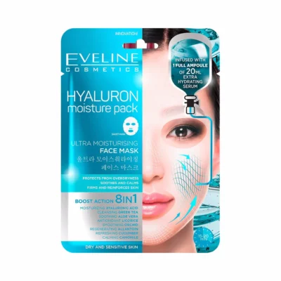 Eveline Masque Visage Ultra Hydratant à l'Acide Hyaluronique