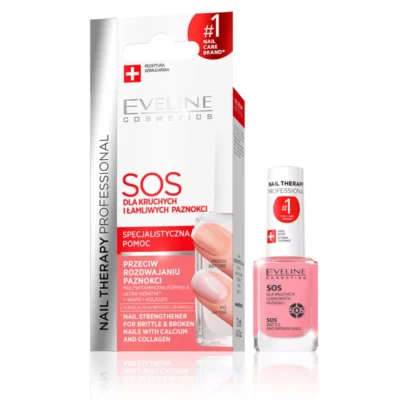 Eveline SOS Durcissant Fortifiant avec Calcium et Collagène Traitement Réparateur 12 ml