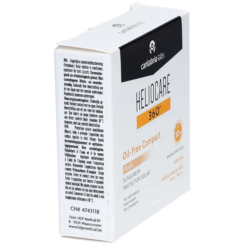 Heliocare oil-free compact fond de teint compact poudré pearl spf50+