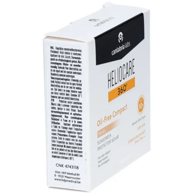 Heliocare oil-free compact fond de teint compact poudré pearl spf50+