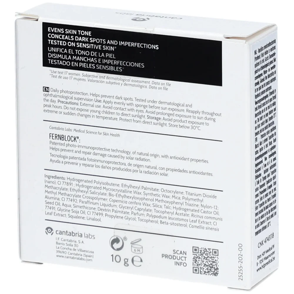 Heliocare oil-free compact fond de teint compact poudré pearl spf50+