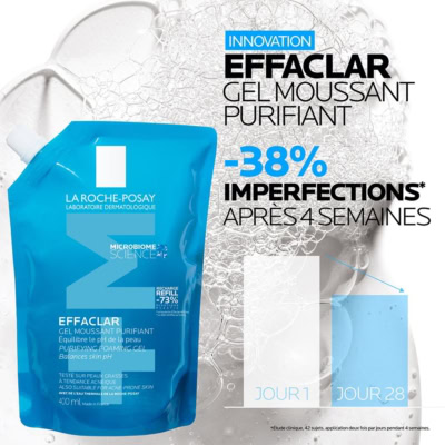 La Roche Posay Effaclar Gel Moussant Purifiant Recharge 400ml