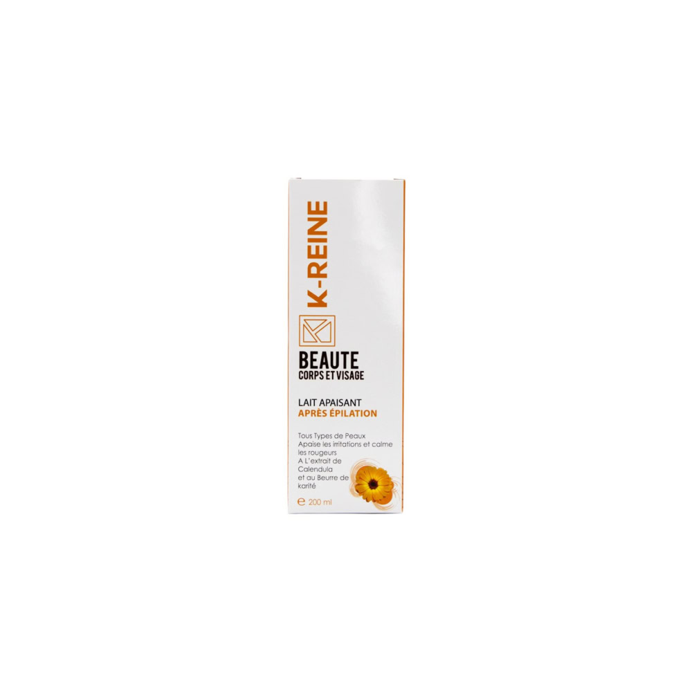 K-reine lait apres epilation tous types de peaux visage et corps 200ml