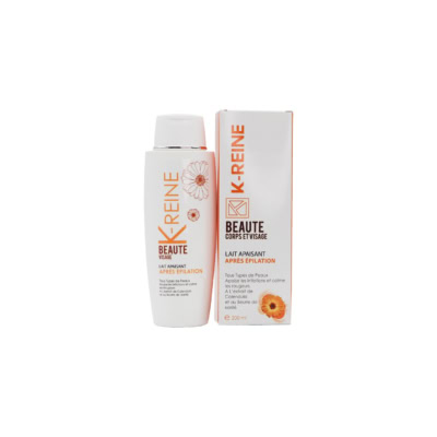 K-reine lait apres epilation tous types de peaux visage et corps 200ml