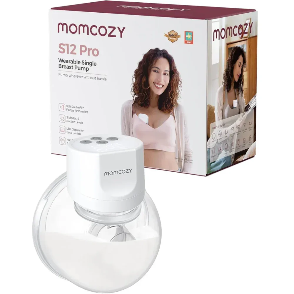 Momcozy s12 pro tire lait électrique main libre avec inserts 24/21/19/17 mm