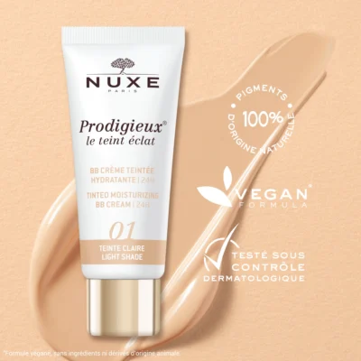 Nuxe prodigieux le teint eclat bb crème teintée hydratante 24h 01 clair 30ml
