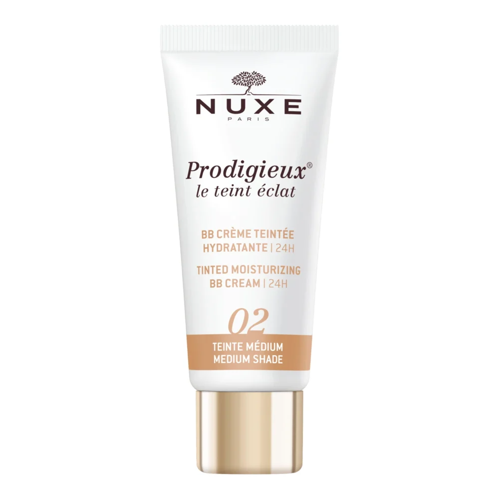 Nuxe prodigieux le teint eclat bb crème teintée hydratante 24h 02 medium 30ml
