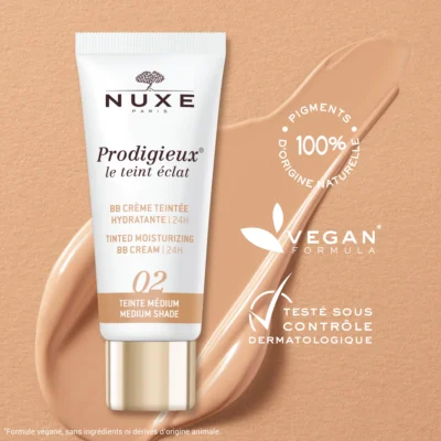Nuxe Prodigieux Le Teint Eclat BB Crème Teintée Hydratante 24H 02 Medium 30ml