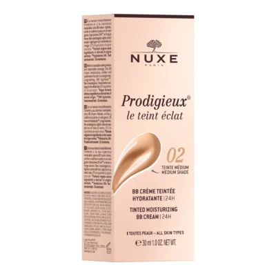 Nuxe prodigieux le teint eclat bb crème teintée hydratante 24h 02 medium 30ml
