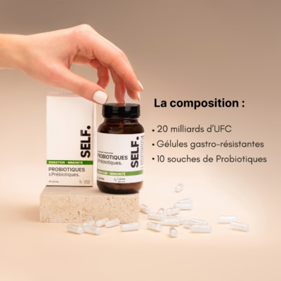 Self probiotiques et prébiotiques 60 gélules