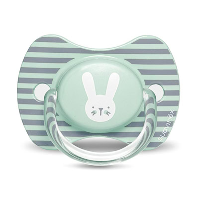 Suavinex Sucette Réversible Lapin Rayé Vert 6-18m