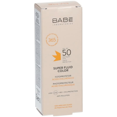 Babe super fluid color sunscreen spf50+ 50ml