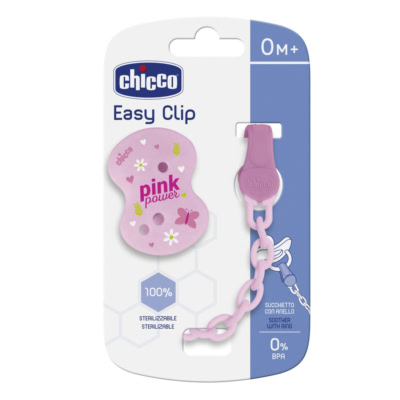 Chicco easy clip attache-sucette chaînette 0 mois et +