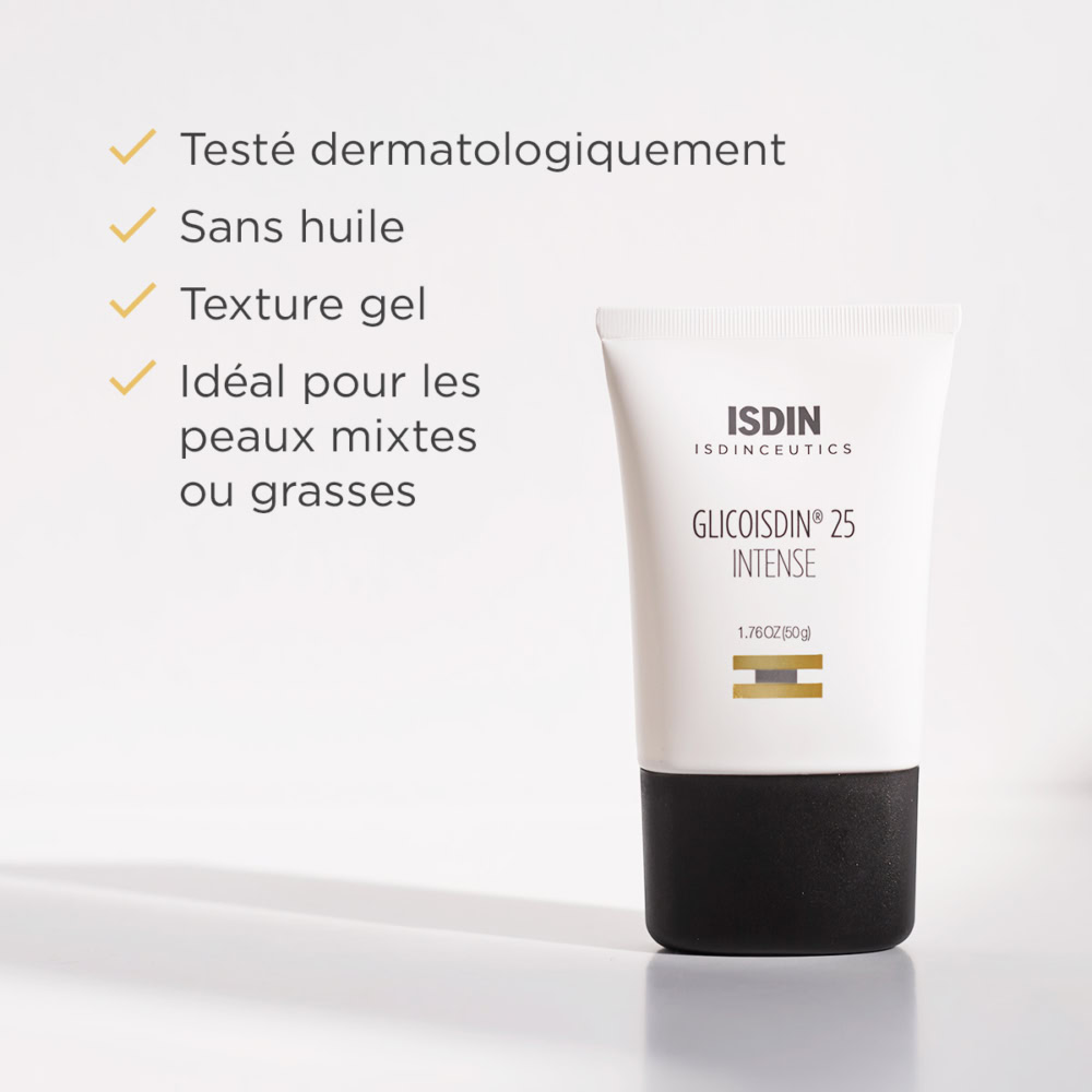 Isdin isdinceutics glicoisdin 25 intense gel visage effet peeling 50g