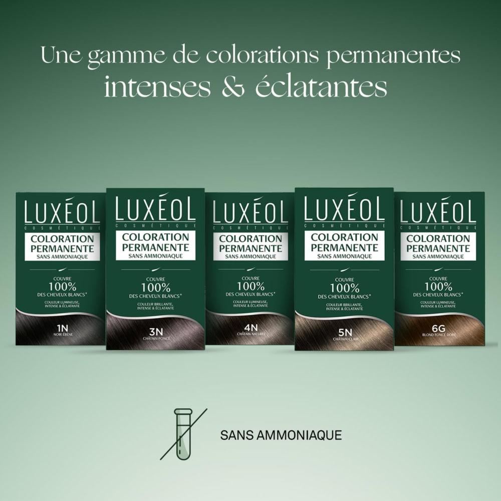 Luxeol coloration permanente 1n noir ebène